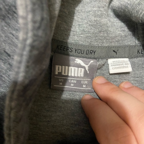 Men’s size medium grey puma jacket - Picture 4 of 4